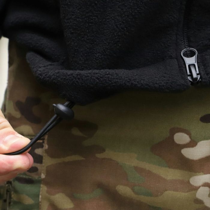 Флісова кофта Raptor Tac, Комбат, Чорна, без накладок, "скільки" грам