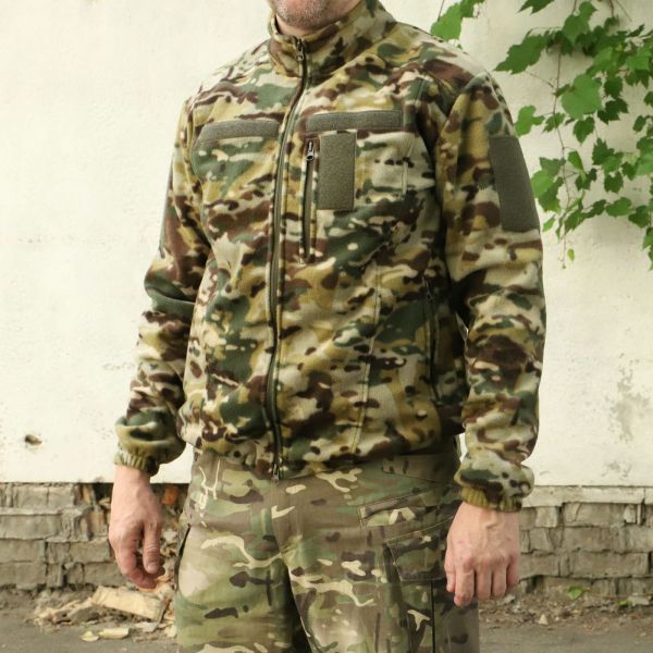 Флісова кофта Raptor Tac, Комбат, MultiCam, без накладок, 270 грам