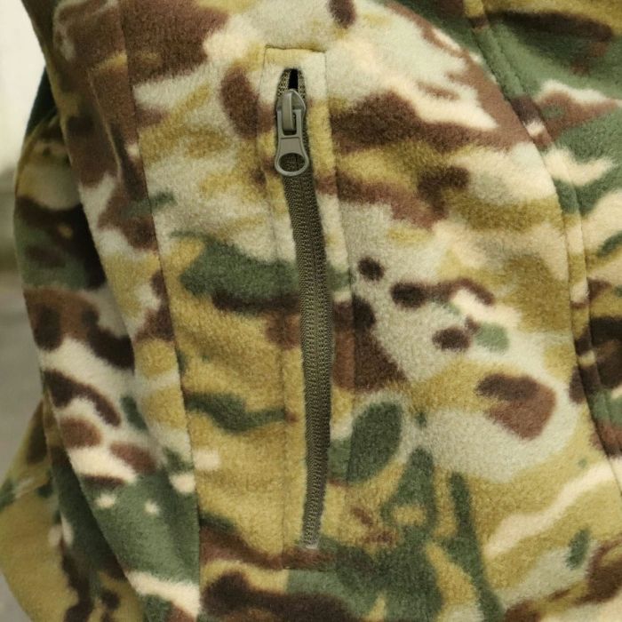 Флісова кофта Raptor Tac, Комбат, MultiCam, без накладок, 270 грам