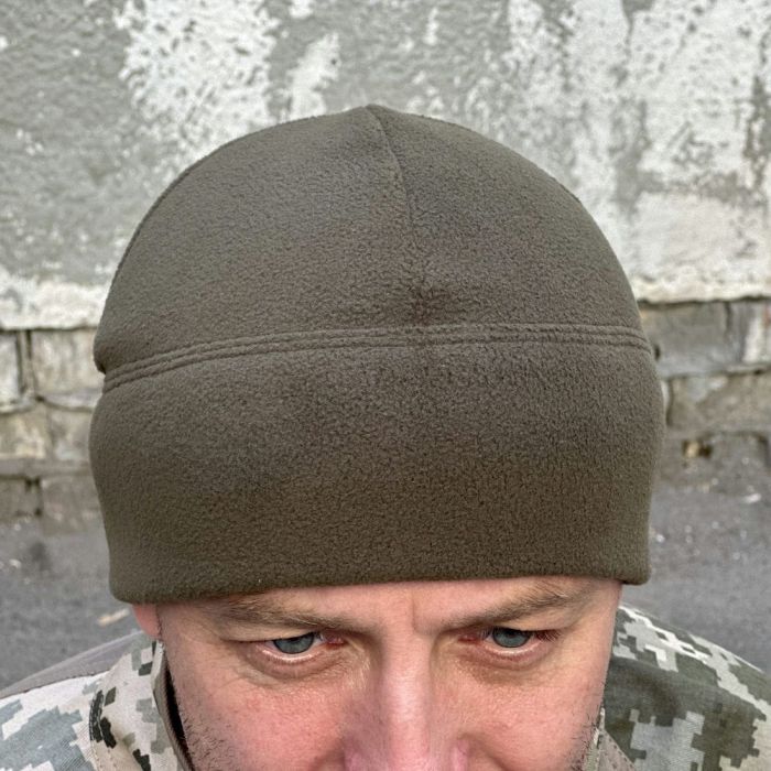 Шапка флісова ЗСУ олива