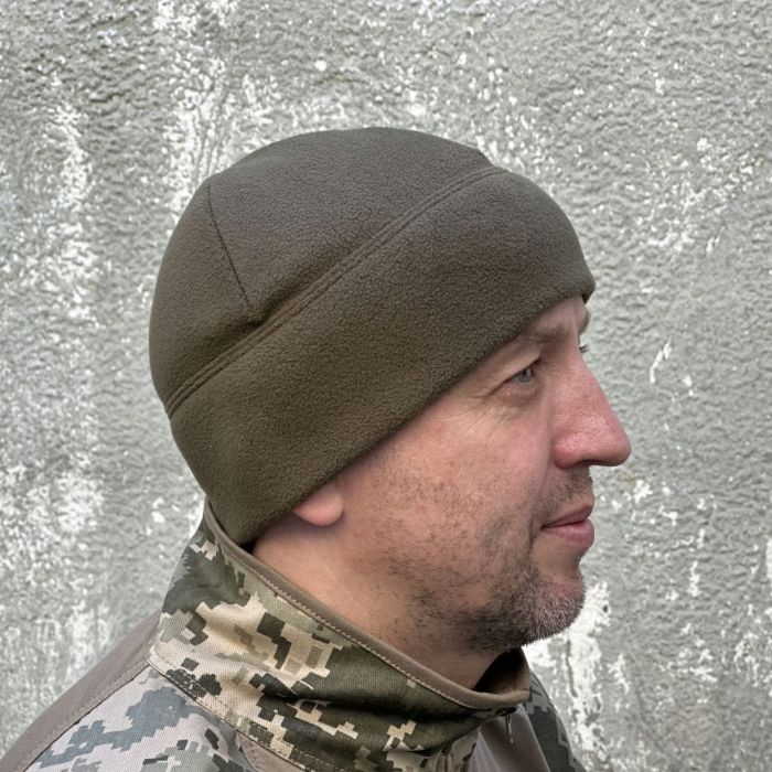 Шапка флісова ЗСУ олива