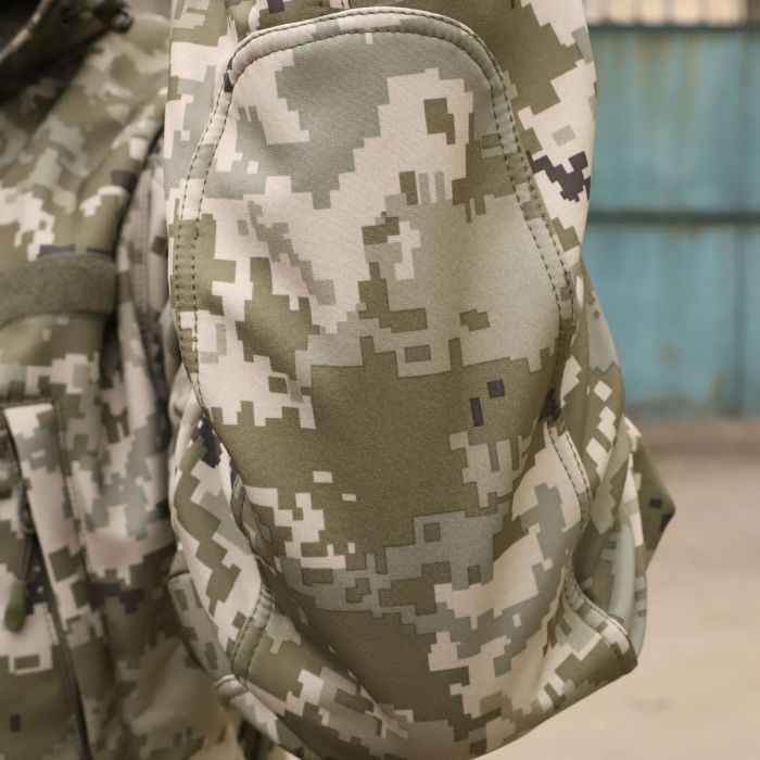 Raptor Tac куртка на флісі Soft Shell Hanter pro, піксель ЗСУ 