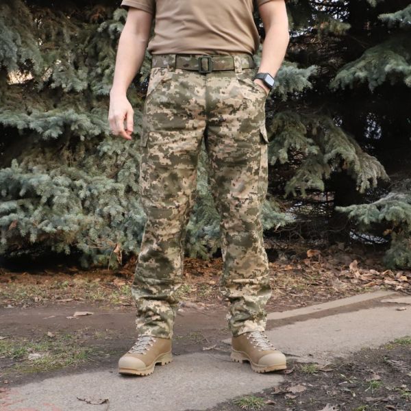 Штани військові польов ЗСУ піксель Raptor Tac, 100% бавовна