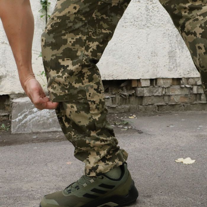 Штани польові ЗСУ піксель, ріп стоп, 80% ,бавовна, 20% поліестер, RAPTOR TAC