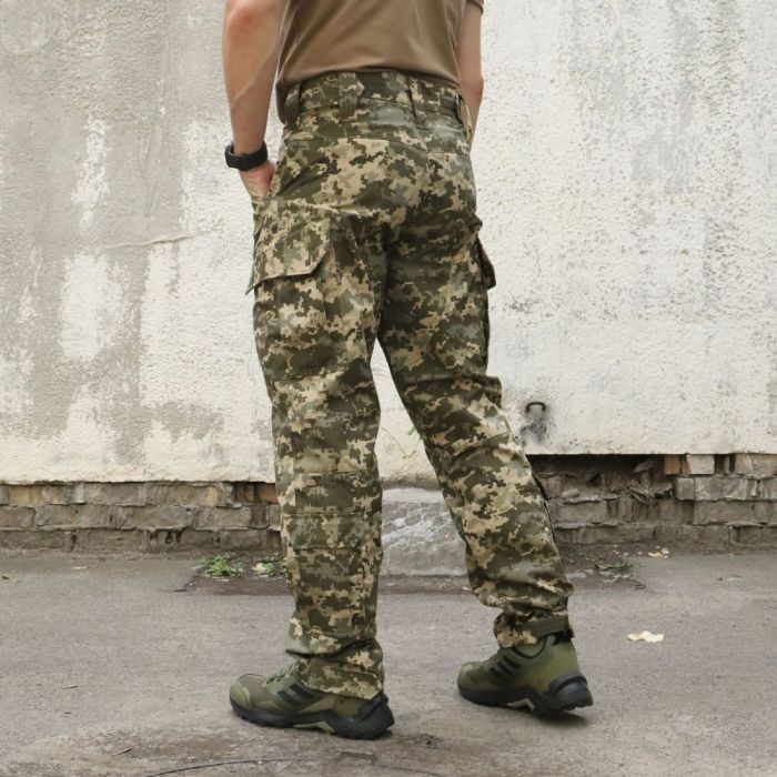 Штани польові ЗСУ піксель, ріп стоп, 80% ,бавовна, 20% поліестер, RAPTOR TAC