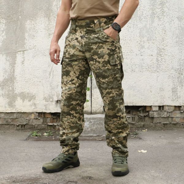 Штани польові ЗСУ піксель, ріп стоп, 80% ,бавовна, 20% поліестер, RAPTOR TAC