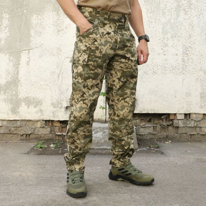 Штани польові ЗСУ піксель, ріп стоп, 80% ,бавовна, 20% поліестер, RAPTOR TAC