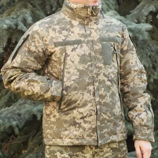 Куртка зимова "Альфа" Nord Storm, вітро та вологозахисна Піксель, ріп стоп, кордура, Raptor Tac
