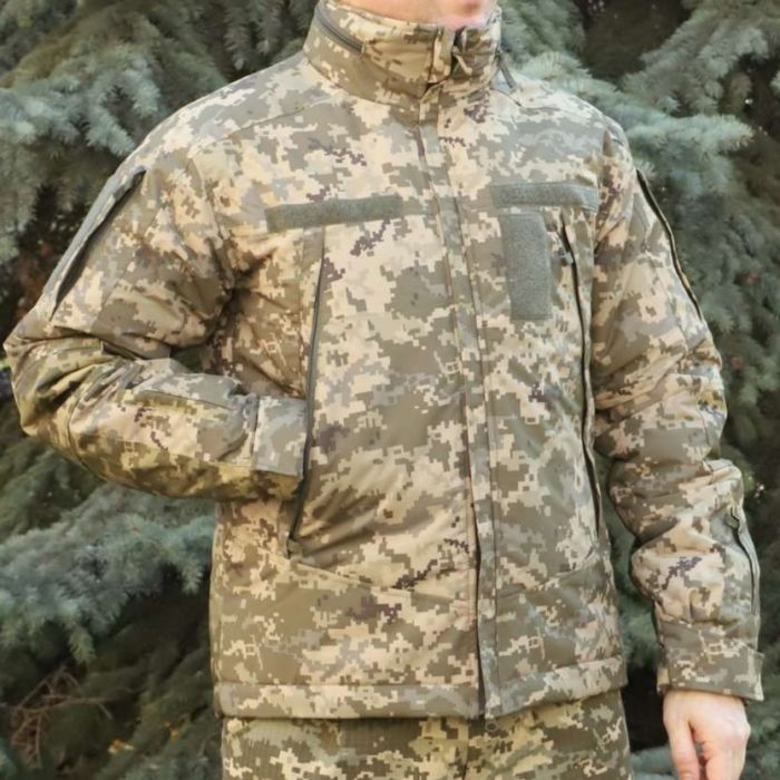 Куртка зимова "Альфа" Nord Storm, вітро та вологозахисна Піксель, ріп стоп, кордура, Raptor Tac