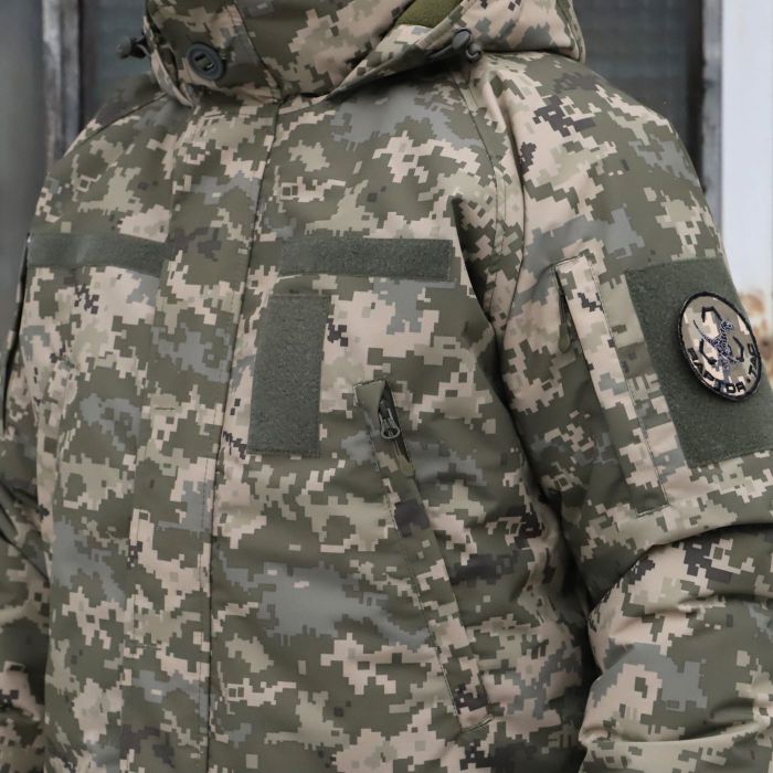 Зимова куртка "Хуртовина" Піксель, вітро та вологозахисна, Nord Storm, ріп стоп, Raptor Tac 
