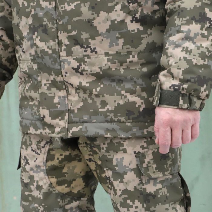 Зимова куртка "Хуртовина" Піксель, вітро та вологозахисна, Nord Storm, ріп стоп, Raptor Tac 
