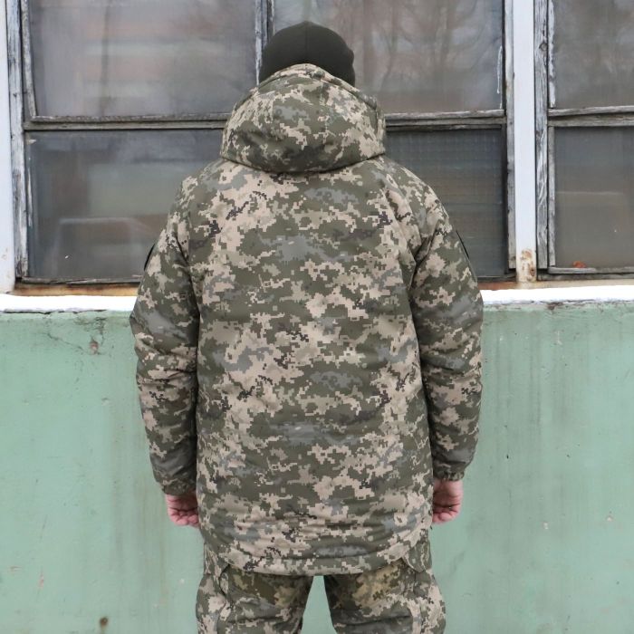 Зимова куртка "Хуртовина" Піксель, вітро та вологозахисна, Nord Storm, ріп стоп, Raptor Tac 