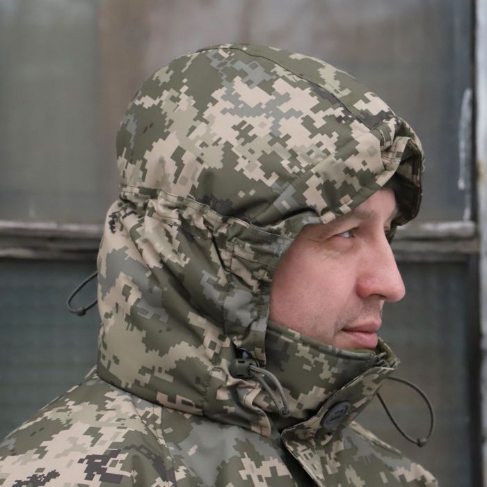 Зимова куртка "Хуртовина" Піксель, вітро та вологозахисна, Nord Storm, ріп стоп, Raptor Tac 