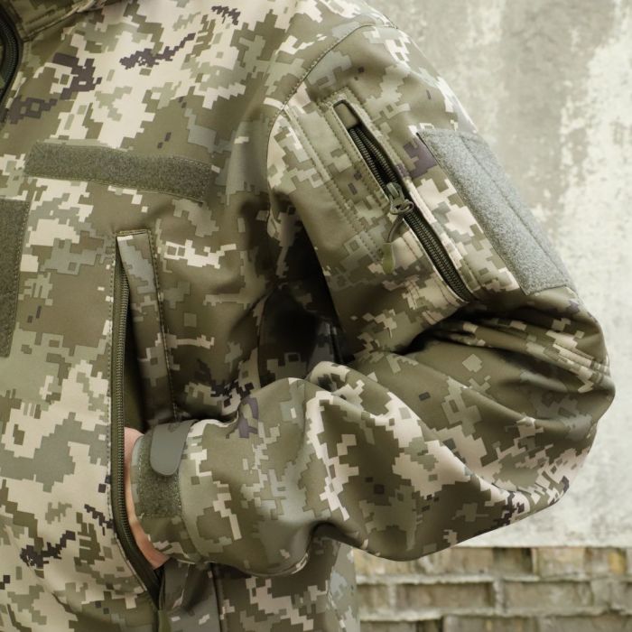 Raptor Tac, костюм Soft Shell піксель, на флісі "Шторм"