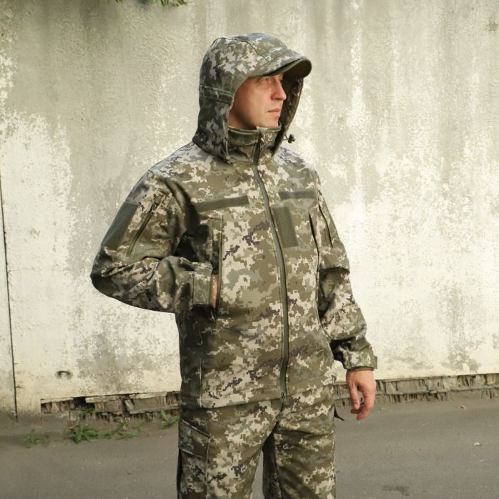 Raptor Tac, костюм Soft Shell піксель, на флісі "Шторм"