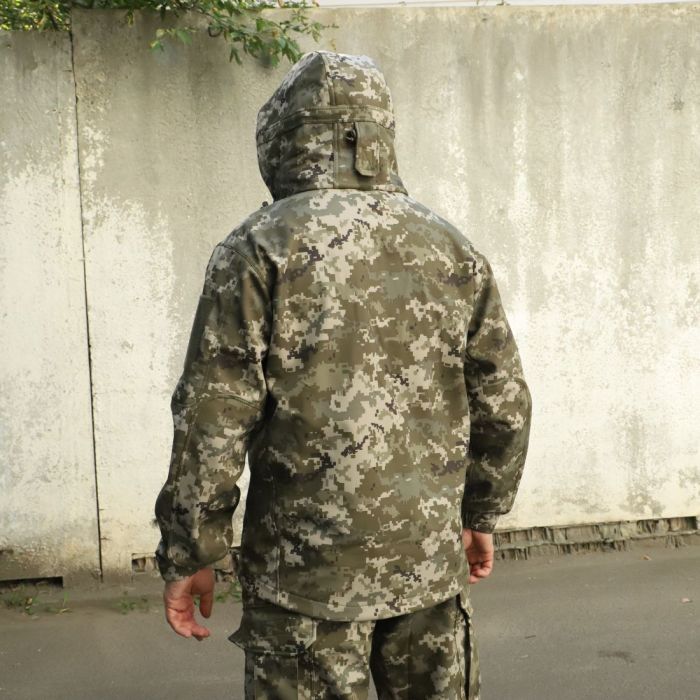 Raptor Tac, костюм Soft Shell піксель, на флісі "Шторм"