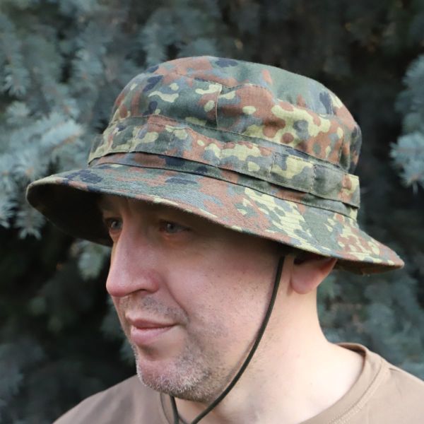 Панама військова RAPTOR, Flecktarn,80% бавовна, ріп стоп, тканина вогнетривка