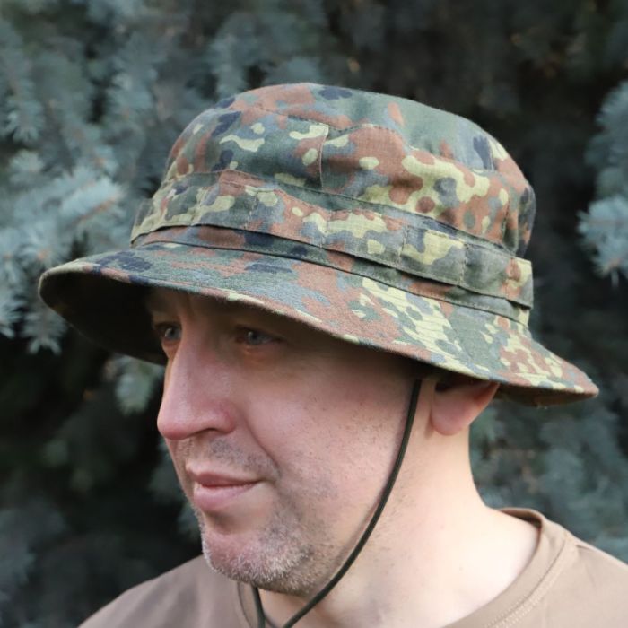 Панама військова RAPTOR, Flecktarn,80% бавовна, ріп стоп, тканина вогнетривка