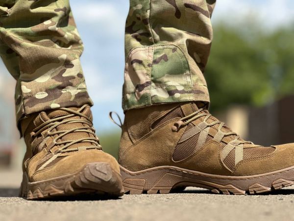 Берці тактичні напівчеревики PARTISAN, койот, натуральна замша
