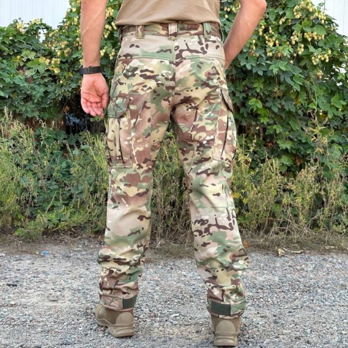 Raptor Tac, штани ЗСУ Soft Shell на флісі мультикам