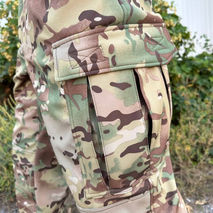 Raptor Tac, штани ЗСУ Soft Shell на флісі мультикам