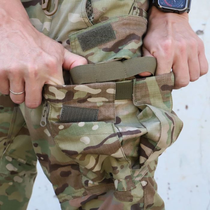 Raptor Tac, штани тактичні з наколінниками MultiCam, єластичними вставками flex MultiCam, RAPTOR PRO 65% бавовна, 35% поліестер, ріп стоп