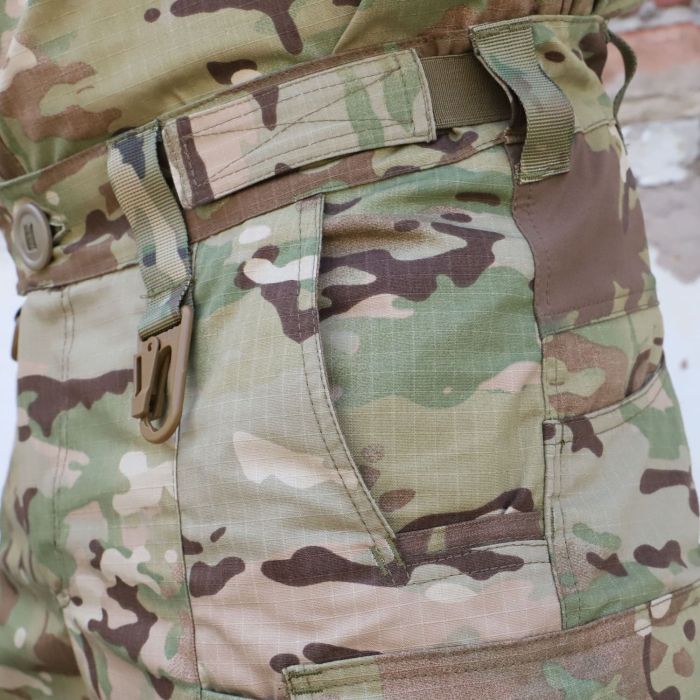 Raptor Tac, штани тактичні з наколінниками MultiCam, єластичними вставками flex MultiCam, RAPTOR PRO 65% бавовна, 35% поліестер, ріп стоп