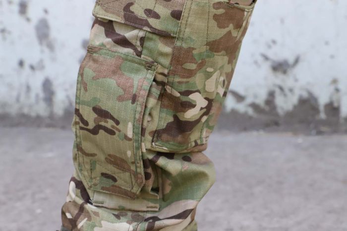 Raptor Tac, штани тактичні з наколінниками MultiCam, єластичними вставками flex MultiCam, RAPTOR PRO 65% бавовна, 35% поліестер, ріп стоп