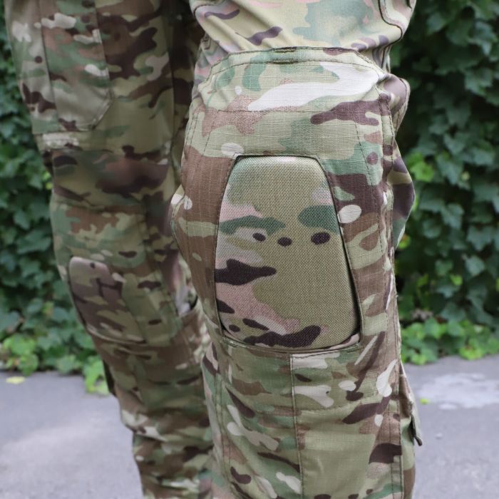 Raptor Tac, тактичні штани з наколінниками Raptor Pro Gen 2, MultiCam, ріп-стоп, флекс-вставки, 65% бавовна, 35% поліестер