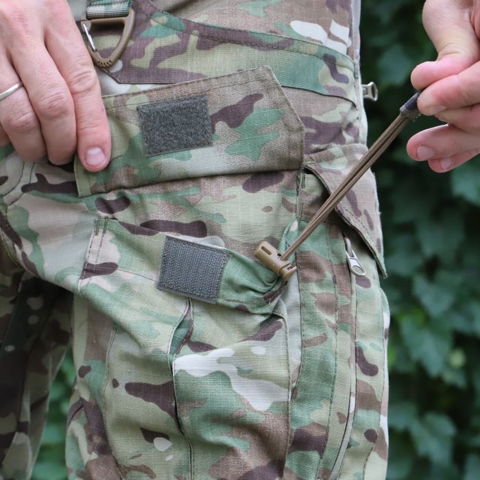 Raptor Tac, тактичні штани з наколінниками Raptor Pro Gen 2, MultiCam, ріп-стоп, флекс-вставки, 65% бавовна, 35% поліестер