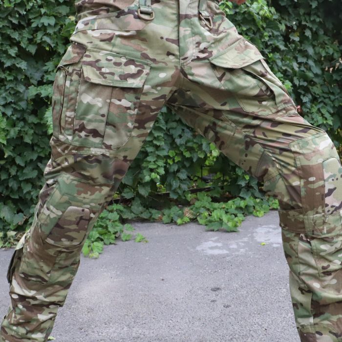 Raptor Tac, тактичні штани з наколінниками Raptor Pro Gen 2, MultiCam, ріп-стоп, флекс-вставки, 65% бавовна, 35% поліестер