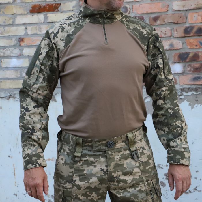 Raptor Tac тактична сорочка UBACS Combat Shirt, Піксель, 65% бавовна, 35% поліестер, ріп стоп