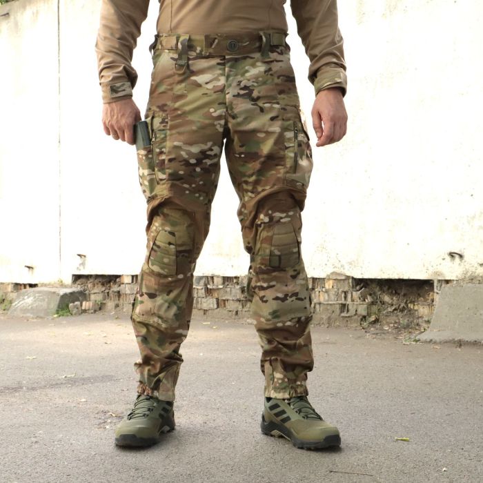 Штани тактичні з наколінниками, RAPTOR PRO, тканина NyCo, Original MultiCam VTX RIPSTOP™ CRYE PRECISION™, еластичні вставки Coyote