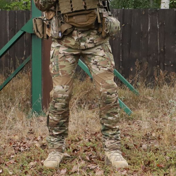 Штани тактичні з наколінниками, RAPTOR PRO, тканина NyCo, Original MultiCam VTX RIPSTOP™ CRYE PRECISION™, еластичні вставки Coyote