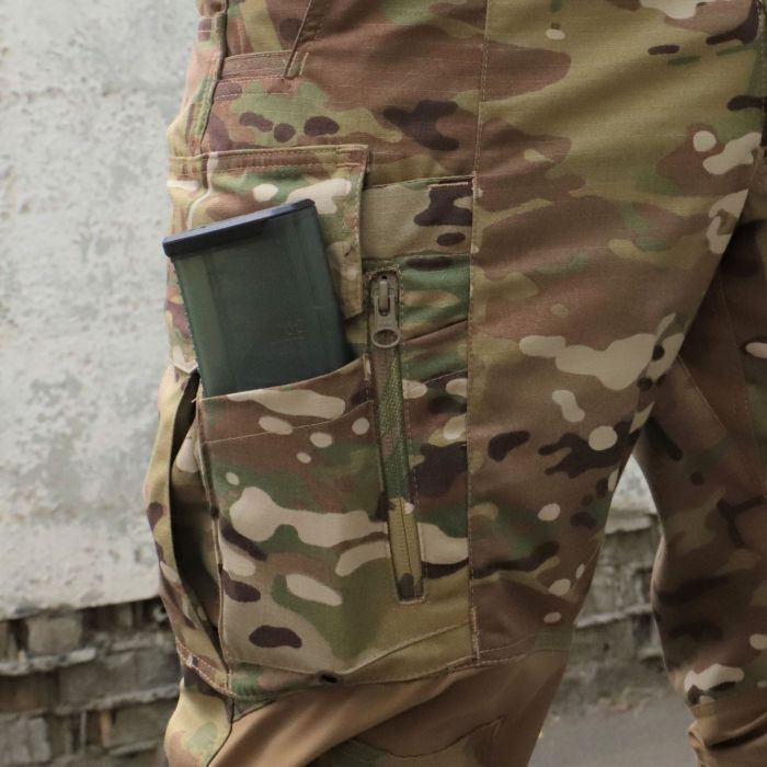 Штани тактичні з наколінниками, RAPTOR PRO, тканина NyCo, Original MultiCam VTX RIPSTOP™ CRYE PRECISION™, еластичні вставки Coyote