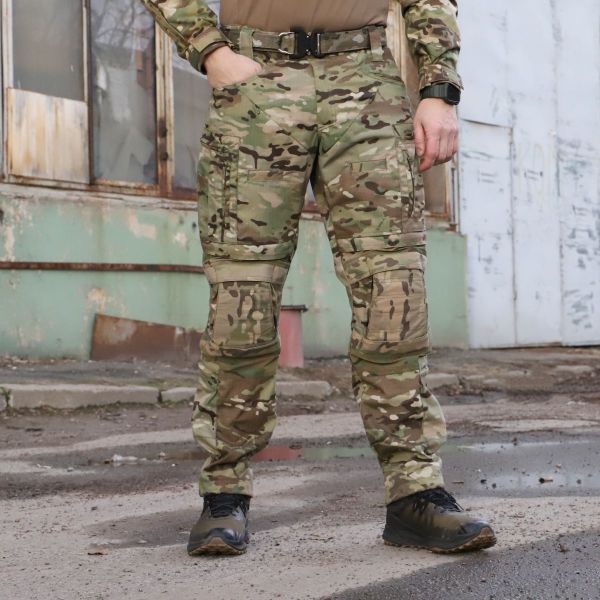 Штани тактичні з наколінниками MultiCam, Stryker, FLEX multicam вставки нейлон, ріп стоп