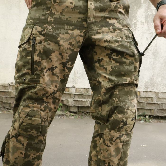 Raptor Tac, штани RAPTOR тактичні з наколінниками піксель,100% бавовна, RAPTOR