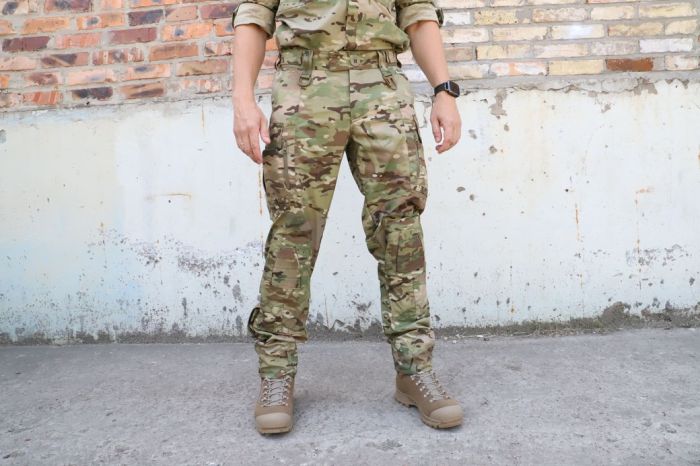Штани тактичні з наколінниками, RAPTOR PRO MultiCam, тканина 65% бавовна, 35% поліестер, RIPSTOP, еластичні вставки MultiCam
