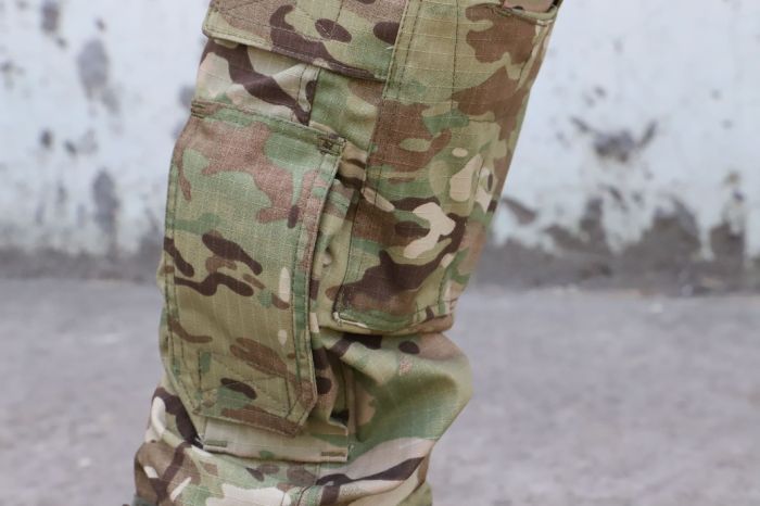 Штани тактичні з наколінниками, RAPTOR PRO MultiCam, тканина 65% бавовна, 35% поліестер, RIPSTOP, еластичні вставки MultiCam