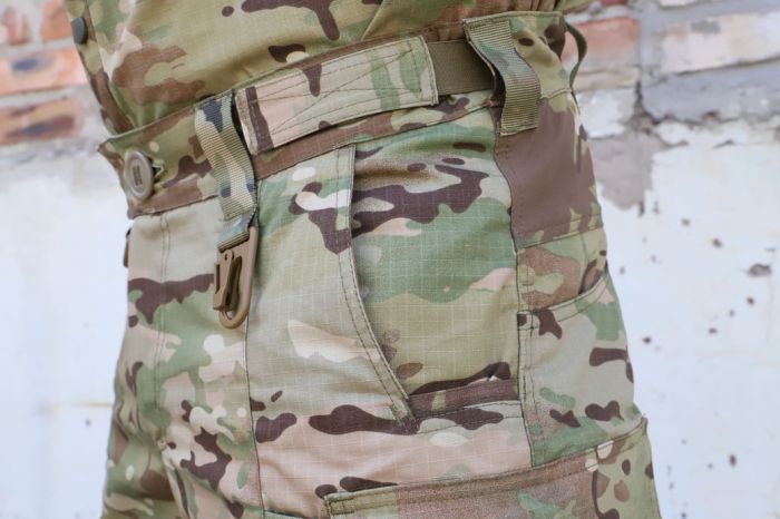Штани тактичні з наколінниками, RAPTOR PRO MultiCam, тканина 65% бавовна, 35% поліестер, RIPSTOP, еластичні вставки MultiCam