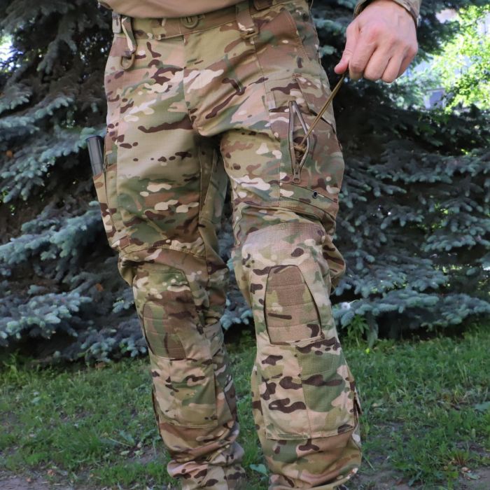 Штани тактичні з наколінниками Original MultiCam NYCO, RIPSTOP, з накладками Cordura 500D MultiCam USA, RAPTOR PRO, тканина від Crye Precision