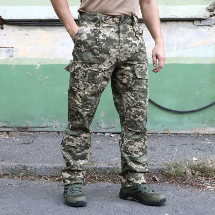 Raptor Tac, штани польові "Розвідник", піксель 80% бавовна, 20% поліестер, ріп стоп