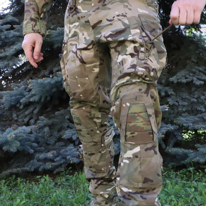 Raptor Tac, штани тактичні з наколінниками Original MultiCam RIPSTOP, еластичними вставками MultiCam, RAPTOR PRO, тканина вогнетривка