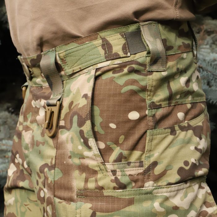 Штани тактичні з наколінниками MultiCam, RAPTOR, 65% бавовна, 35% поліестер, ріп стоп