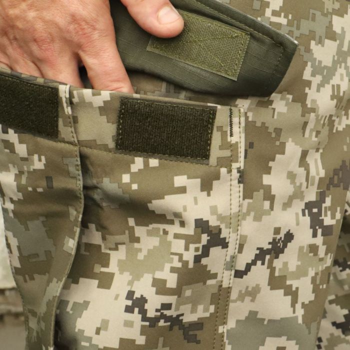 Raptor Tac, штани ЗСУ Soft Shell на флісі піксель