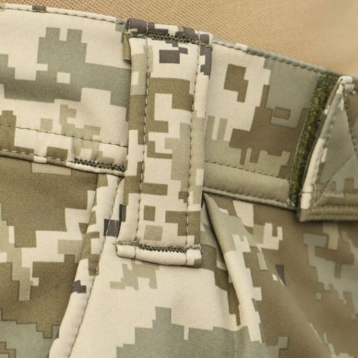 Raptor Tac, штани ЗСУ Soft Shell на флісі піксель