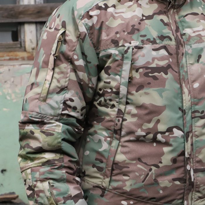 Куртка зимова "Альфа" Nord Storm, вітро та вологозахисна Multicam, ріп стоп, кордура USA оригінал, Raptor Tac