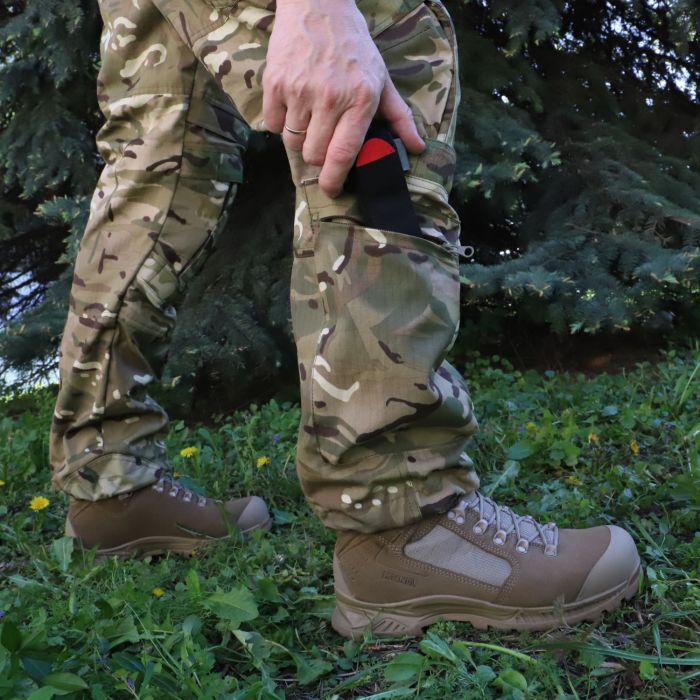 Штани тактичні з наколінниками  Stryker, Original MultiCam RIPSTOP, еластичними вставками MultiCam, тканина не підтримує горіння 