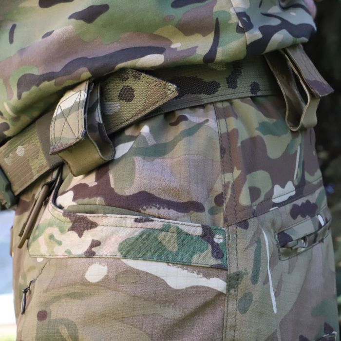 Штани тактичні з наколінниками  Stryker, Original MultiCam RIPSTOP, еластичними вставками MultiCam, тканина не підтримує горіння 