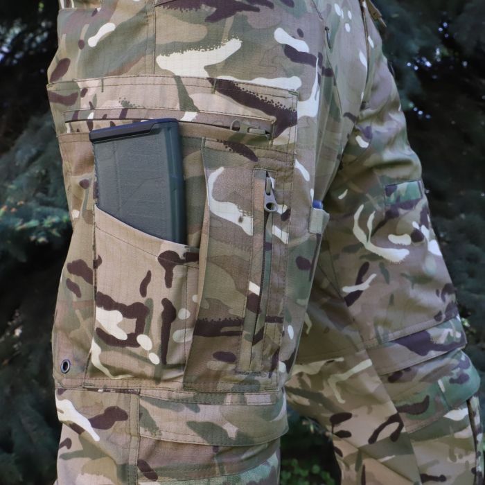 Штани тактичні з наколінниками  Stryker, Original MultiCam RIPSTOP, еластичними вставками MultiCam, тканина не підтримує горіння 